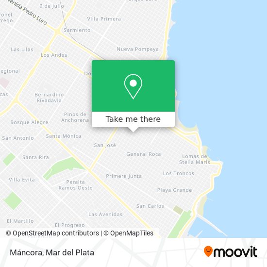 Mapa de Máncora
