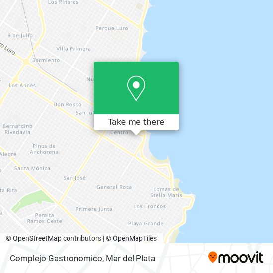 Mapa de Complejo Gastronomico