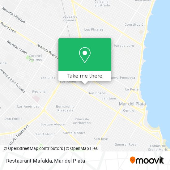 Restaurant Mafalda map