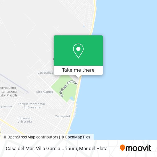 Mapa de Casa del Mar. Villa García Uriburu