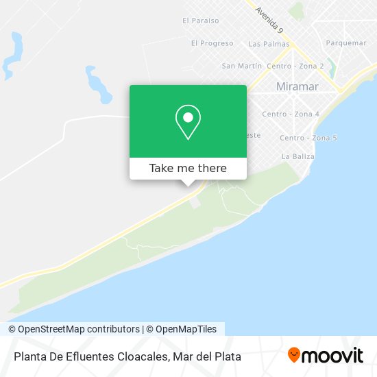 Planta De Efluentes Cloacales map