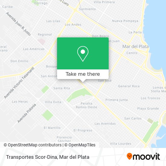Transportes Scor-Dina map