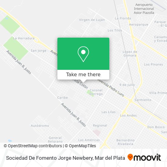 Mapa de Sociedad De Fomento Jorge Newbery