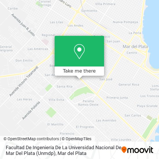 Facultad De Ingeniería De La Universidad Nacional De Mar Del Plata (Unmdp) map