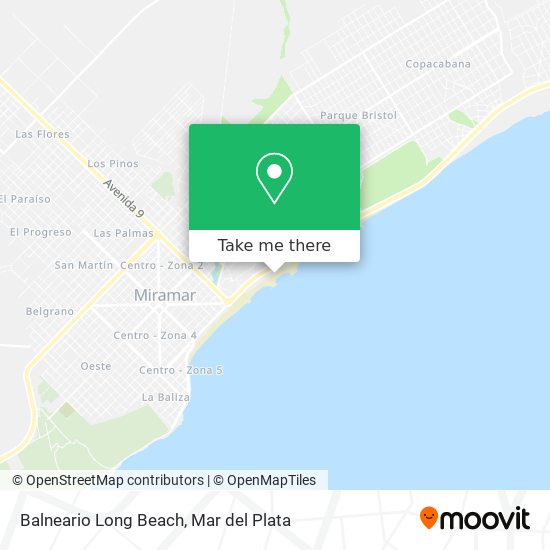 Balneario Long Beach map