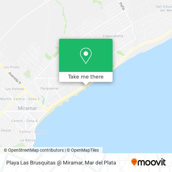 Playa Las Brusquitas @ Miramar map