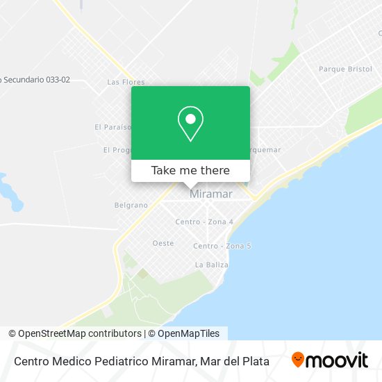 Mapa de Centro Medico Pediatrico Miramar