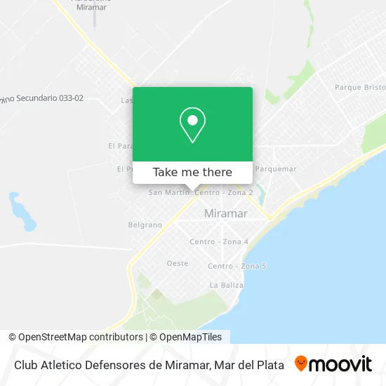 Club Atletico Defensores de Miramar map