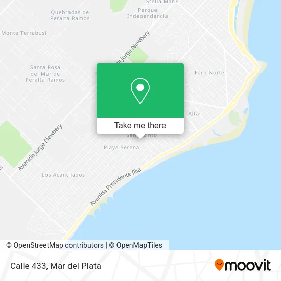Calle 433 map