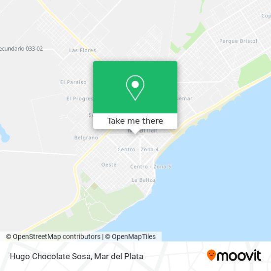 Hugo Chocolate Sosa map