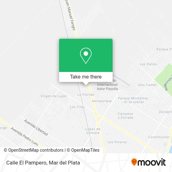 Calle El Pampero map