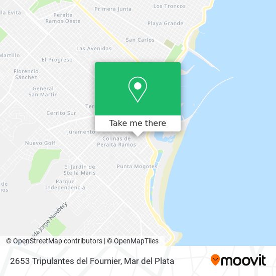 2653 Tripulantes del Fournier map