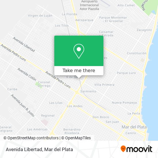 Avenida Libertad map