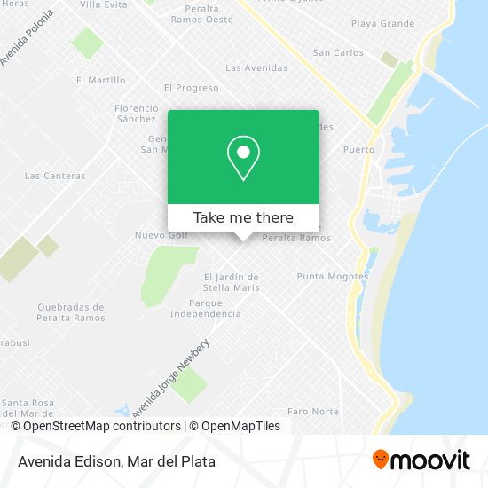 Avenida Edison map