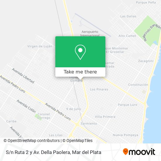 S/n Ruta 2 y Av. Della Paolera map