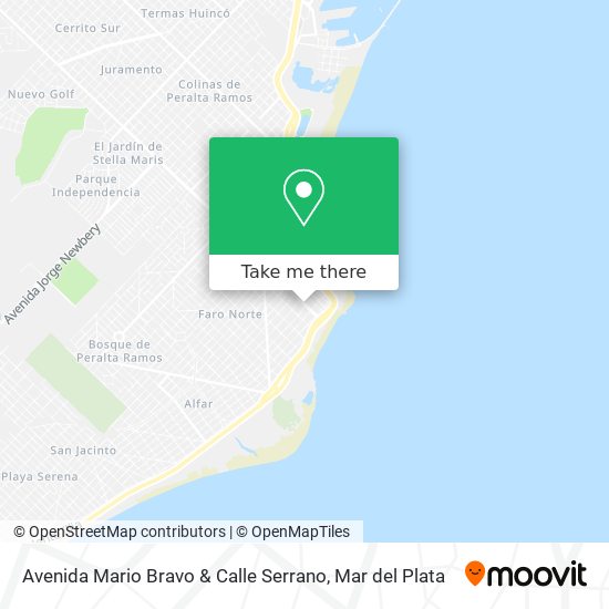 Avenida Mario Bravo & Calle Serrano map