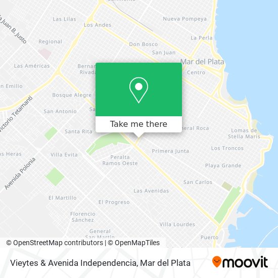 Mapa de Vieytes & Avenida Independencia