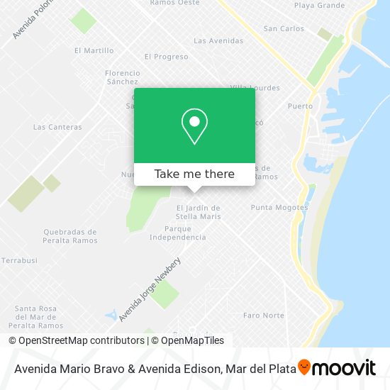 Mapa de Avenida Mario Bravo & Avenida Edison