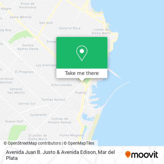 Avenida Juan B. Justo & Avenida Edison map