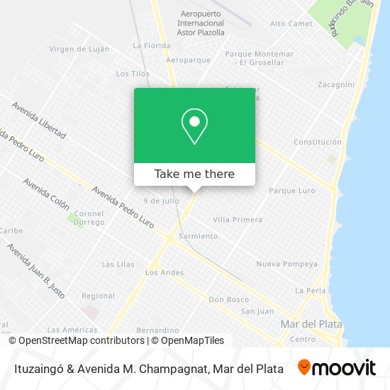 Ituzaingó & Avenida M. Champagnat map