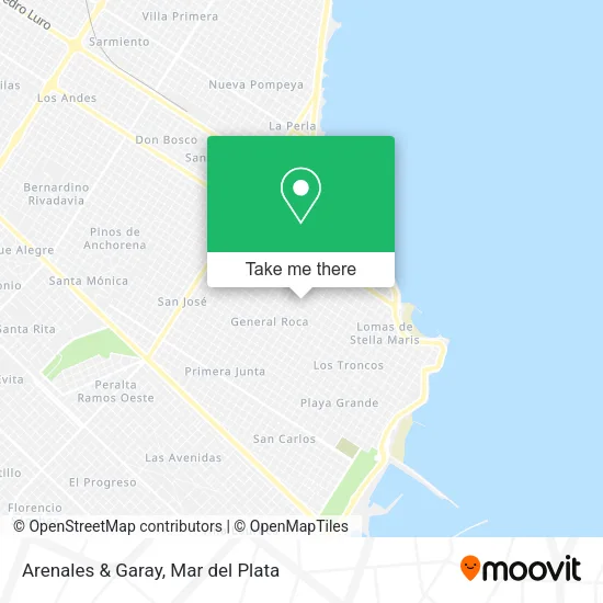 Arenales & Garay map