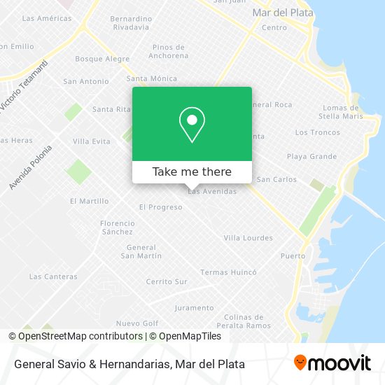 Mapa de General Savio & Hernandarias