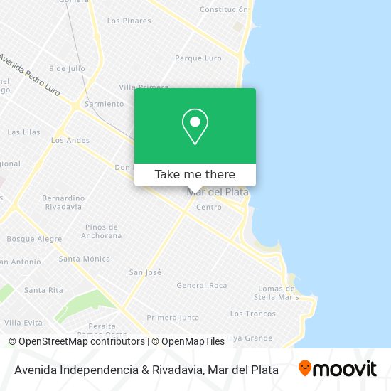 Avenida Independencia & Rivadavia map