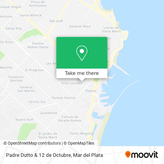 Mapa de Padre Dutto & 12 de Octubre