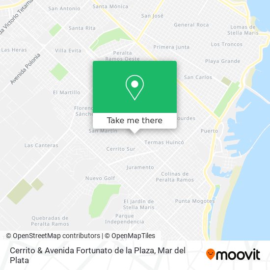 Cerrito & Avenida Fortunato de la Plaza map