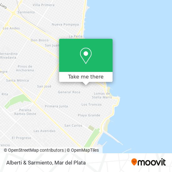 Alberti & Sarmiento map