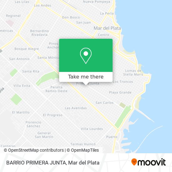 Mapa de BARRIO PRIMERA JUNTA