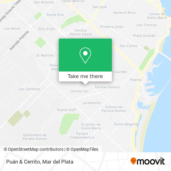 Puán & Cerrito map