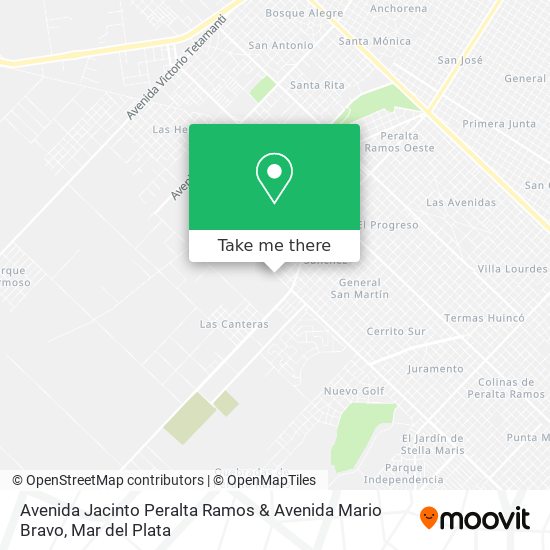 Avenida Jacinto Peralta Ramos & Avenida Mario Bravo map