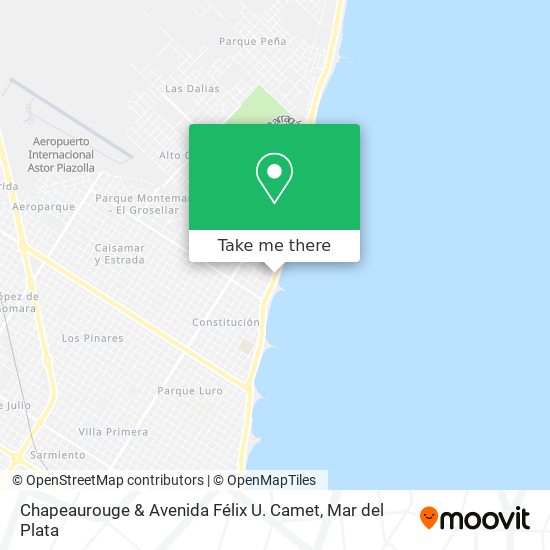 Chapeaurouge & Avenida Félix U. Camet map