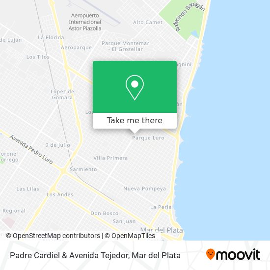 Mapa de Padre Cardiel & Avenida Tejedor