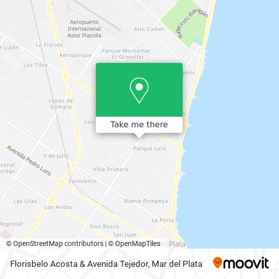 Mapa de Florisbelo Acosta & Avenida Tejedor