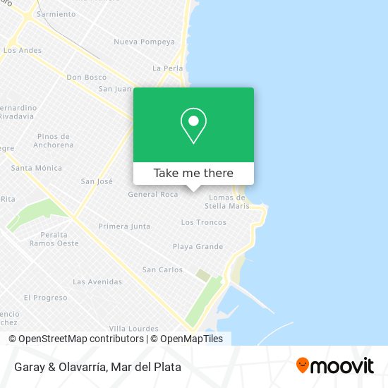 Garay & Olavarría map