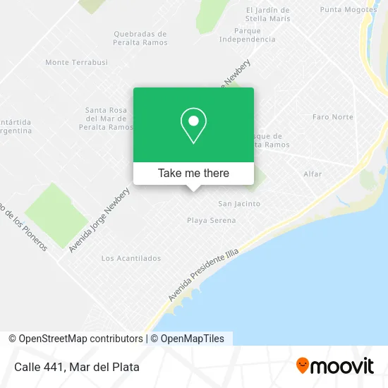 Calle 441 map