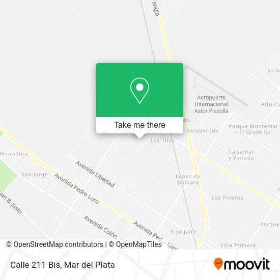 Calle 211 Bis map