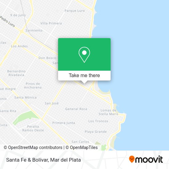 Santa Fe & Bolívar map