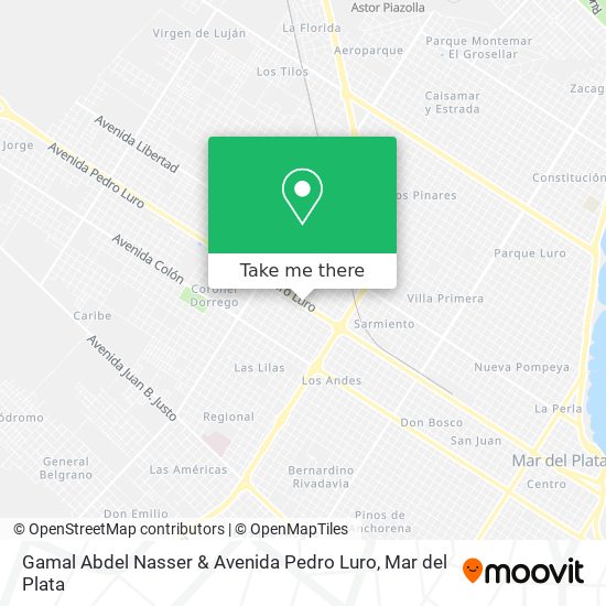Gamal Abdel Nasser & Avenida Pedro Luro map