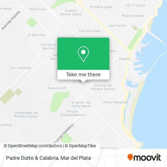 Mapa de Padre Dutto & Calabria