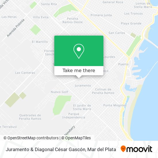Juramento & Diagonal César Gascón map