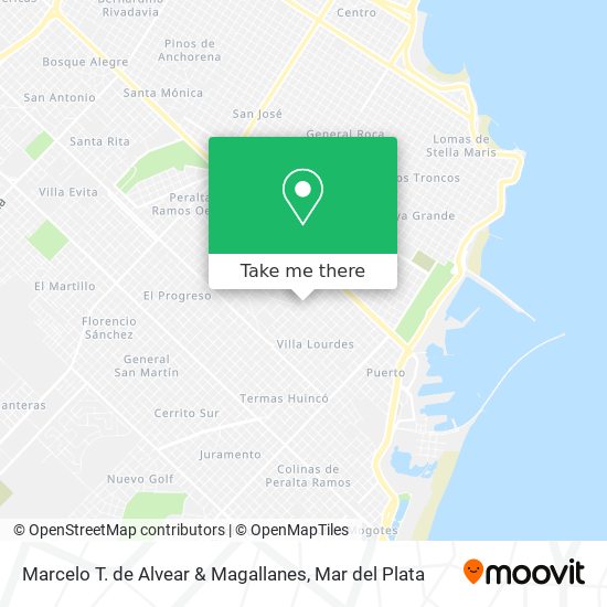 Marcelo T. de Alvear & Magallanes map