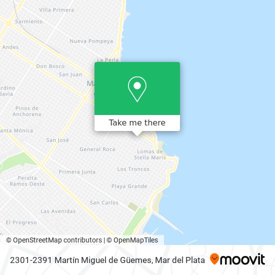 2301-2391 Martín Miguel de Güemes map