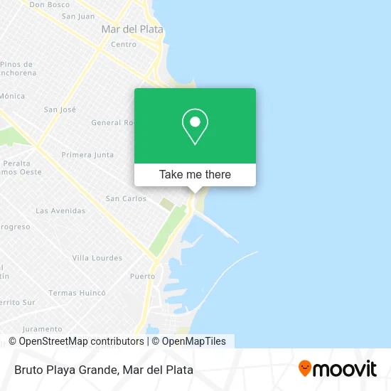Mapa de Bruto Playa Grande