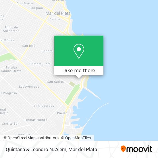 Quintana & Leandro N. Alem map