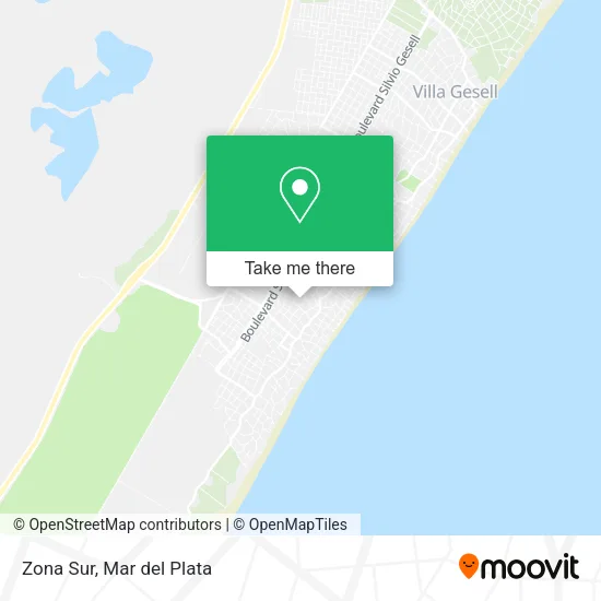 Zona Sur map