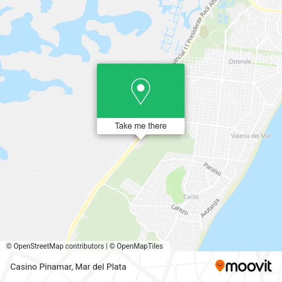 Casino Pinamar map
