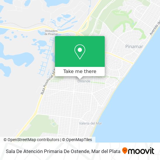 Mapa de Sala De Atención Primaria De Ostende